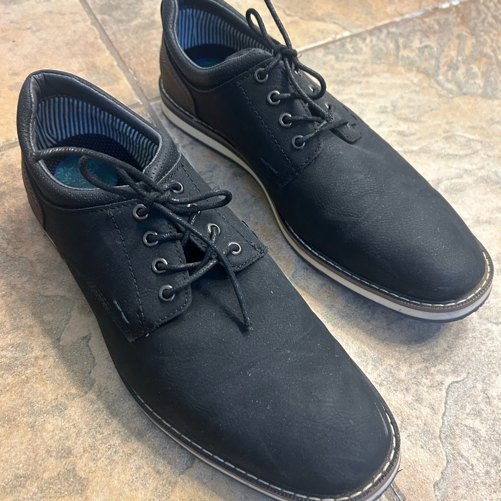 Nunn Bush Black Lace-Up Derby Sneakers
